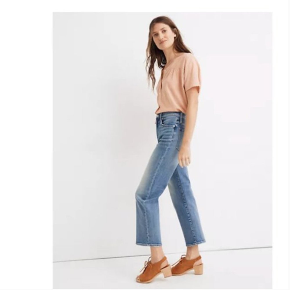 NWT madewell Slim Wide-Leg Crop Reggie - Picture 2 of 15
